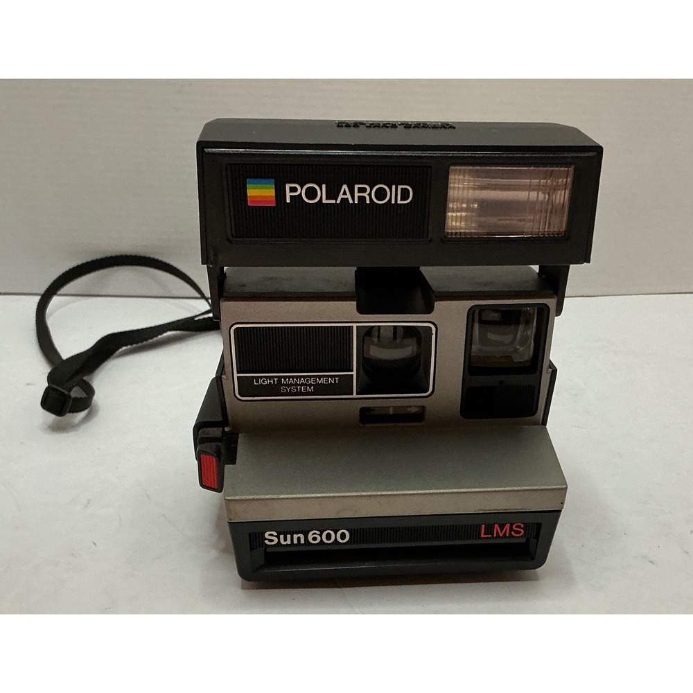 Polaroid Vintage Sun 600 LMS Instant Film Camera Light Management System Black